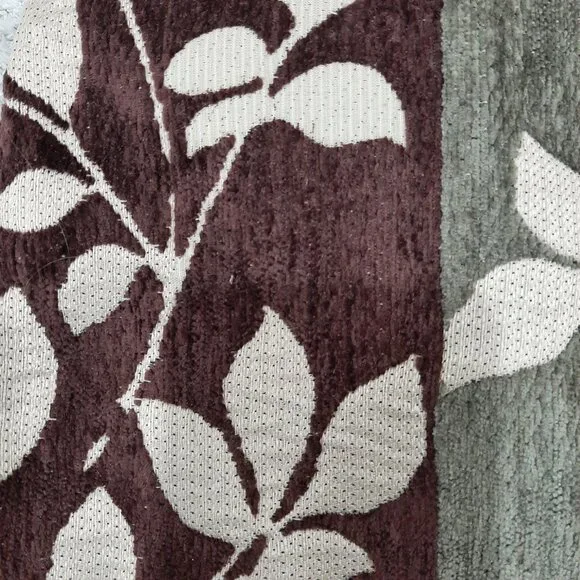 Vintage boho velvet and leather bag with embroidered strap - Picture 5 of 13